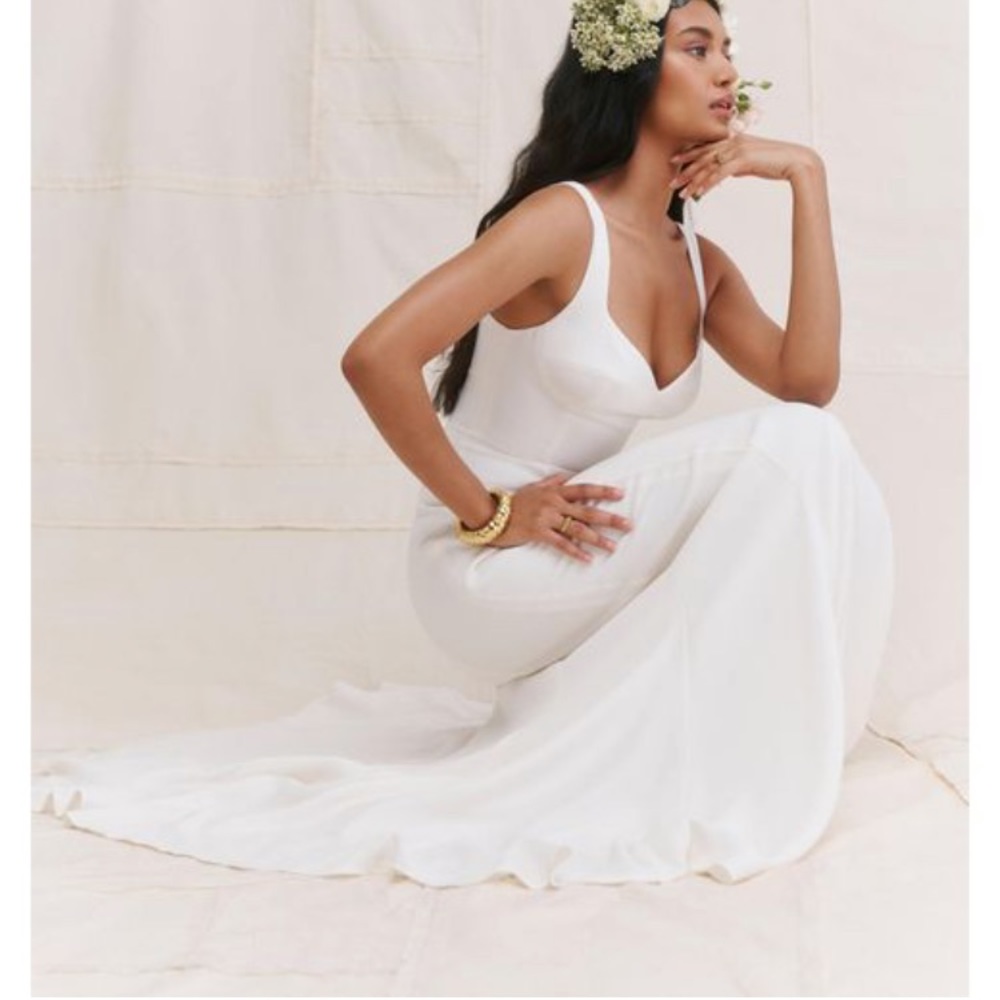 Reformation Ivory Maxi Dress